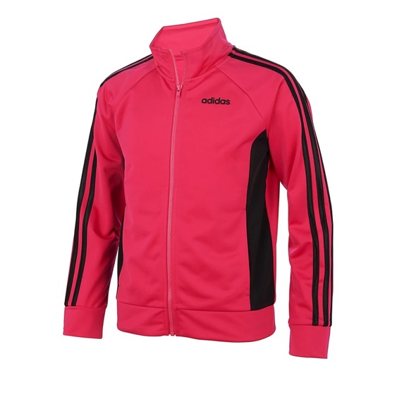 adidas Girls pink Jacket size 16 - Picture 1 of 10